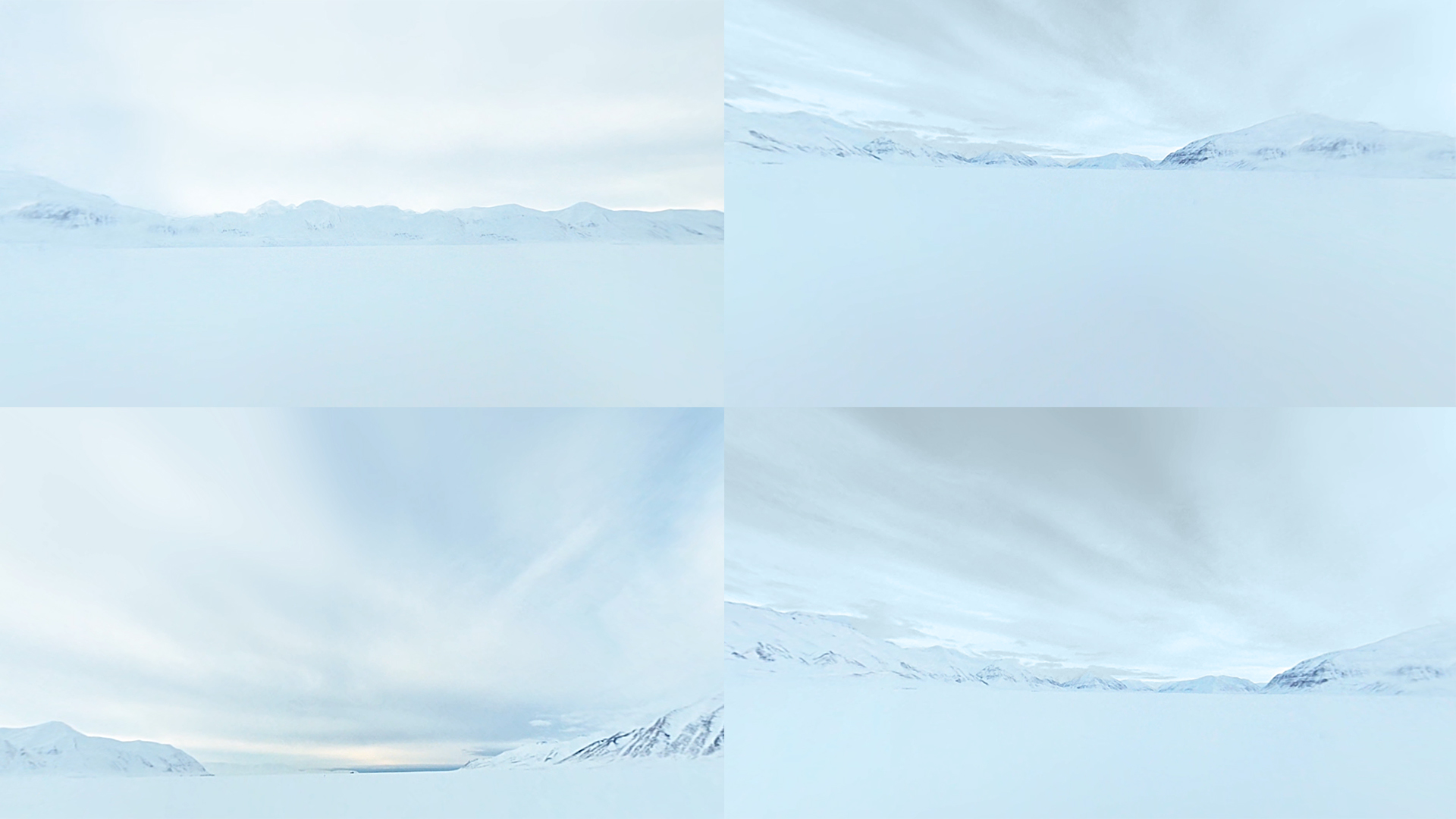 Figure 7: Greenpeace International. (July 2016). Snowy scene in A Journey to the Arctic virtual reality video. [Snapshots]. 